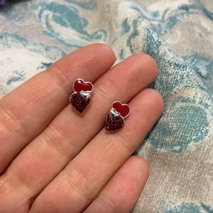 Swarovski Heart Earrings